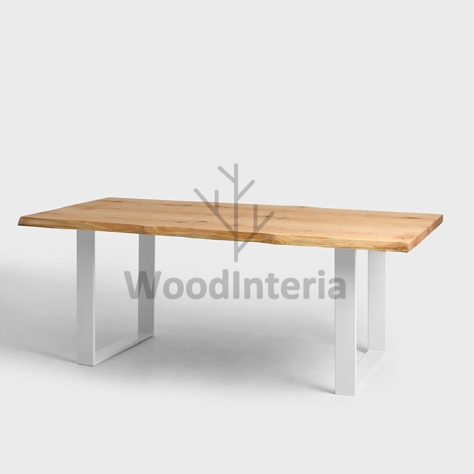 фото кухонный стол oak natur curve live в интерьере лофт эко | WoodInteria
