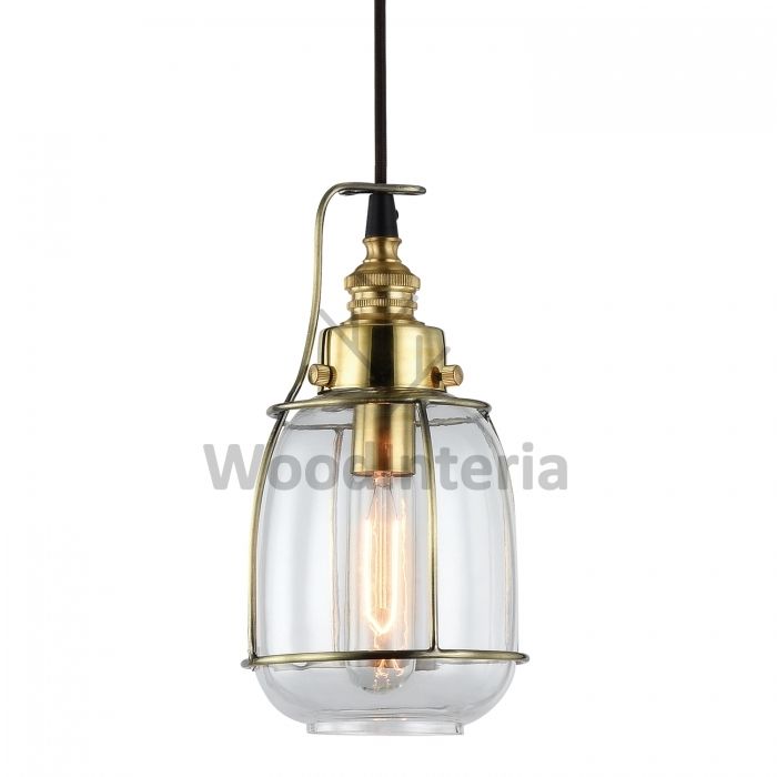 подвесной светильник transparent gold pendant в стиле лофт индастриал WoodInteria