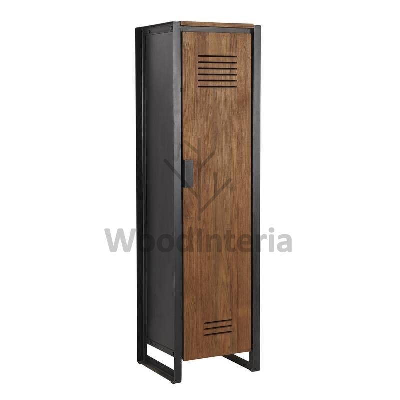 фото шкаф с одной дверцей corner industrial в интерьере лофт эко | WoodInteria