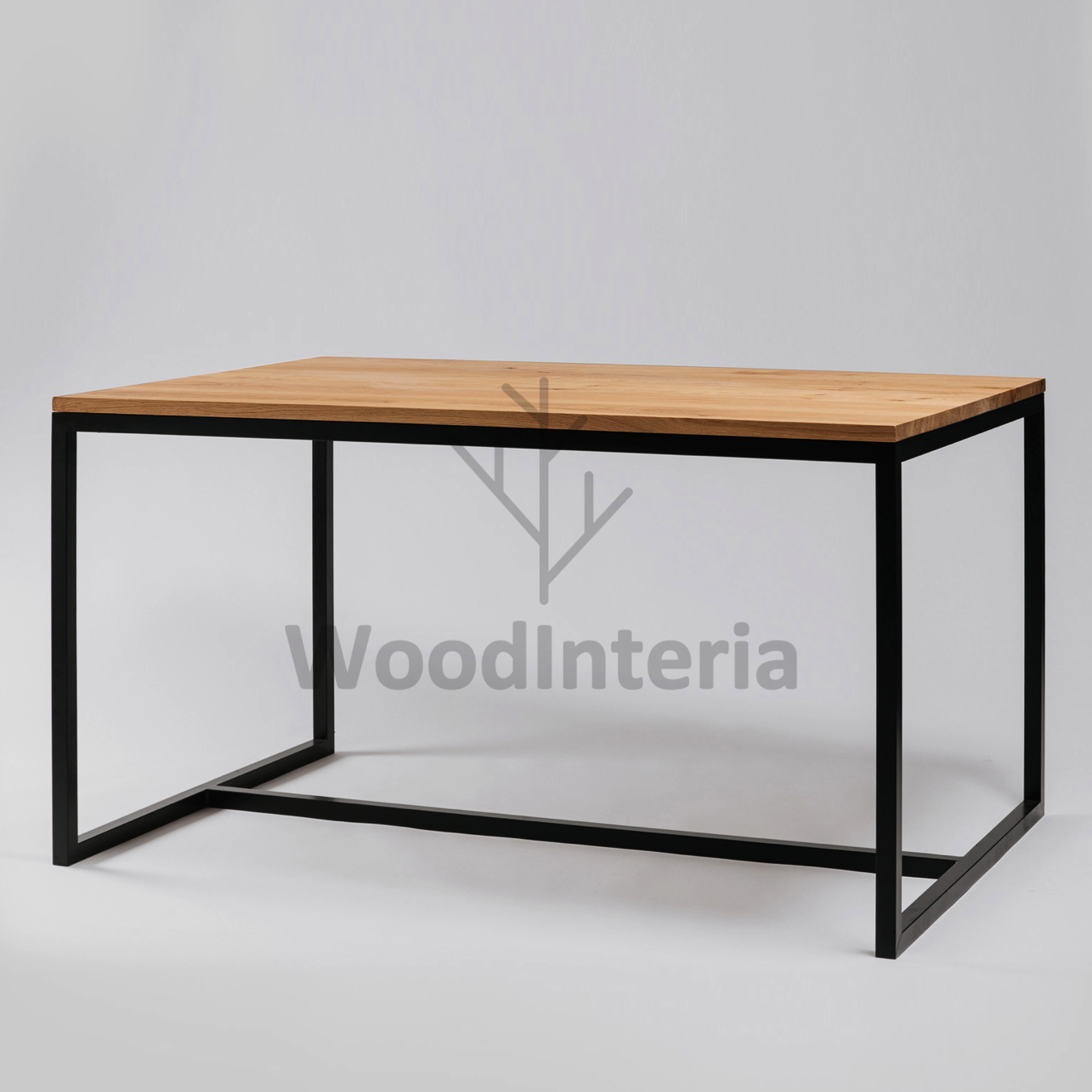 фото обеденный стол oak natur frame в интерьере лофт эко | WoodInteria