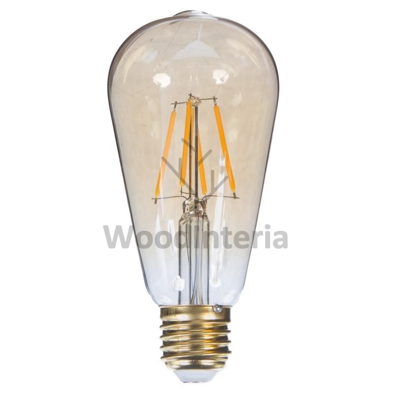 фото лампочка vintage edison bulb #1 led в скандинавском интерьере лофт эко | WoodInteria