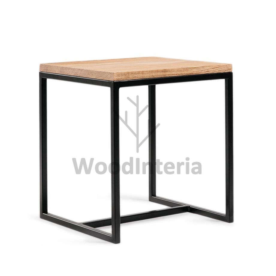 фото приставной столик oak natur side в интерьере лофт эко | WoodInteria
