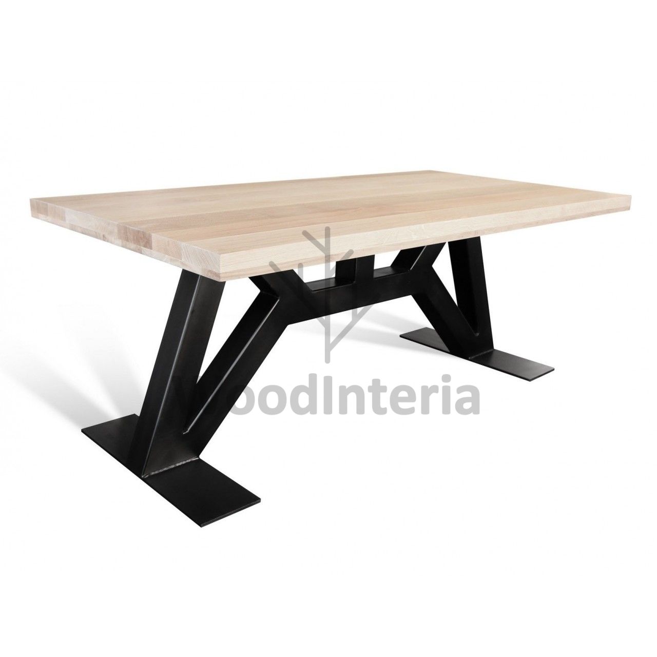 фото обеденный стол zinger на 8 персон в интерьере лофт эко | WoodInteria