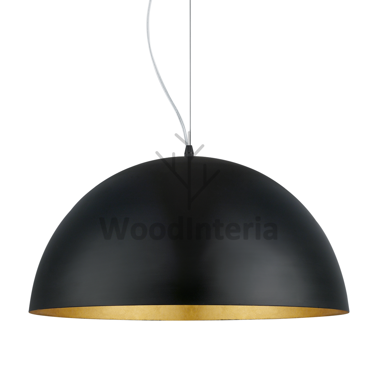 фото подвесной светильник hemisphere gold в скандинавском интерьере лофт эко | WoodInteria