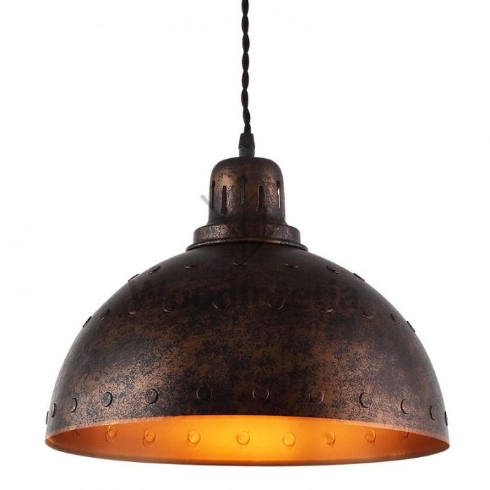 фото подвесной светильник old rivet в скандинавском интерьере лофт эко | WoodInteria