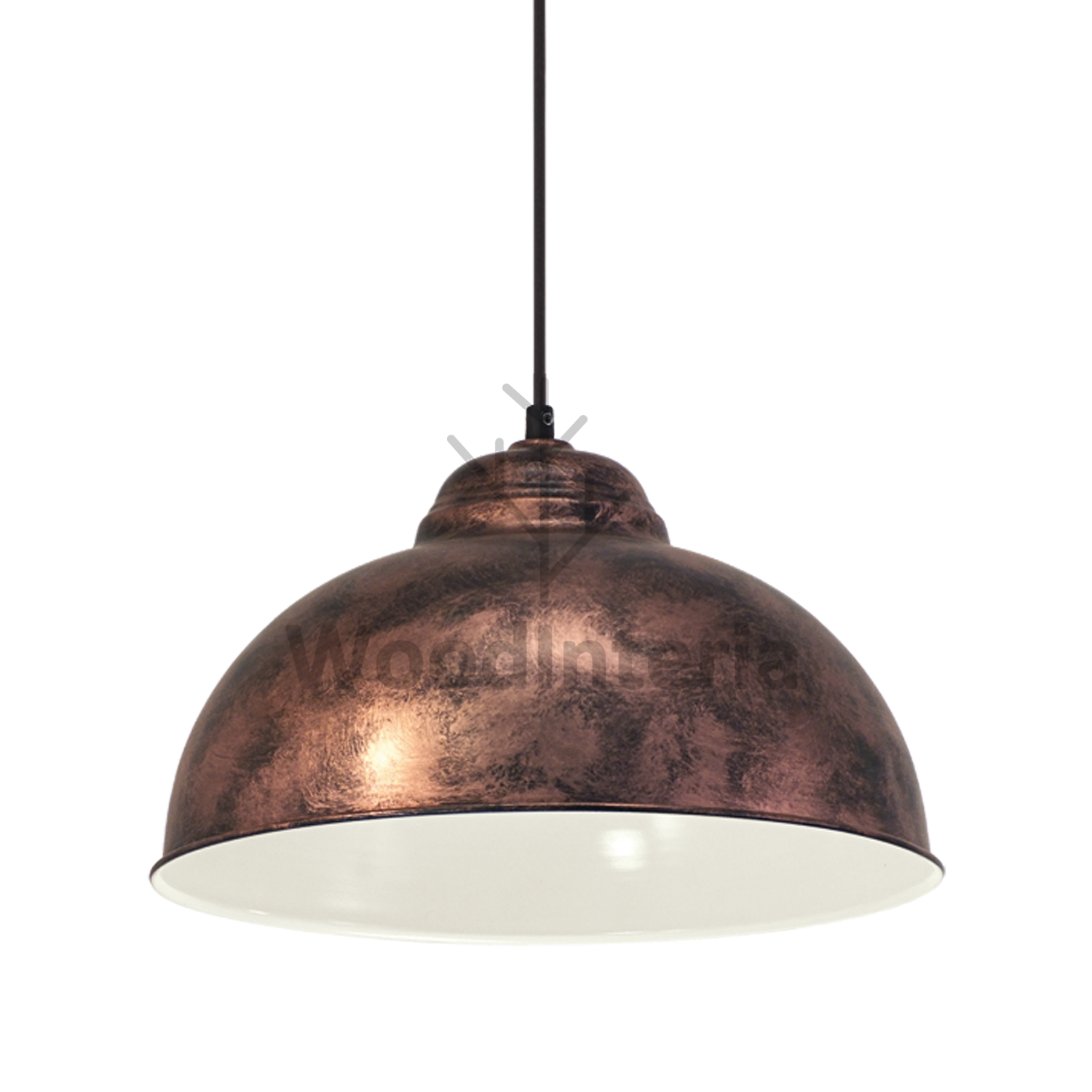 фото подвесной светильник rust bell wide в скандинавском интерьере лофт эко | WoodInteria