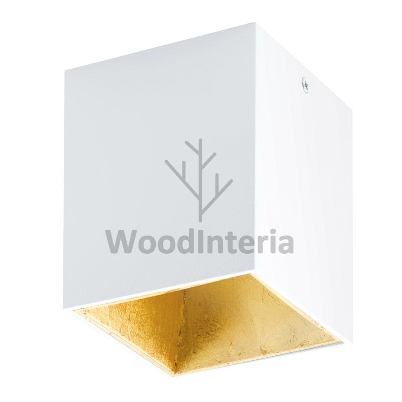 фото потолочный светильник square white в скандинавском интерьере лофт эко | WoodInteria
