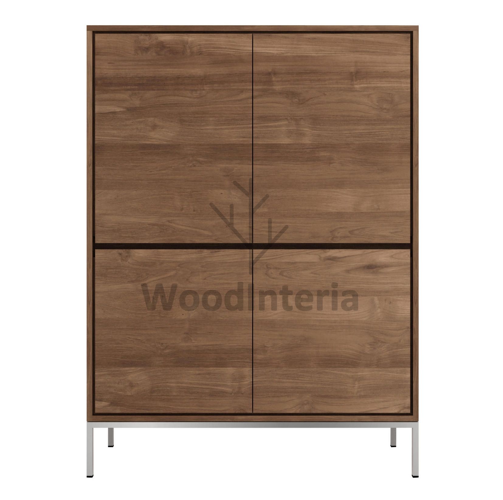 фото шкаф oak frame cupboard в интерьере лофт эко | WoodInteria