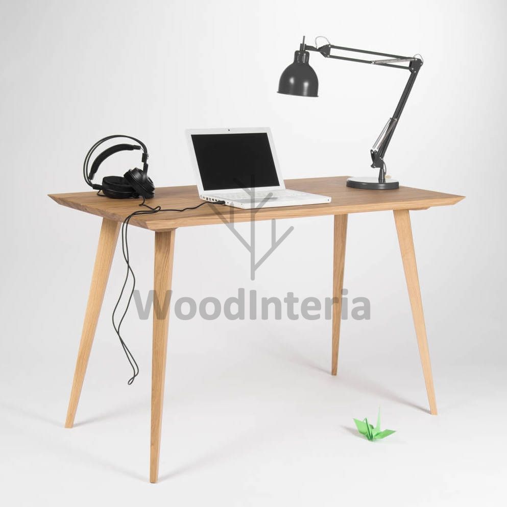 фото рабочий стол oak wedge в интерьере лофт эко | WoodInteria