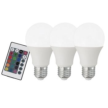 Комплект из 3-х LED-ламп Smart Light RGB #7 и пульта ДУ