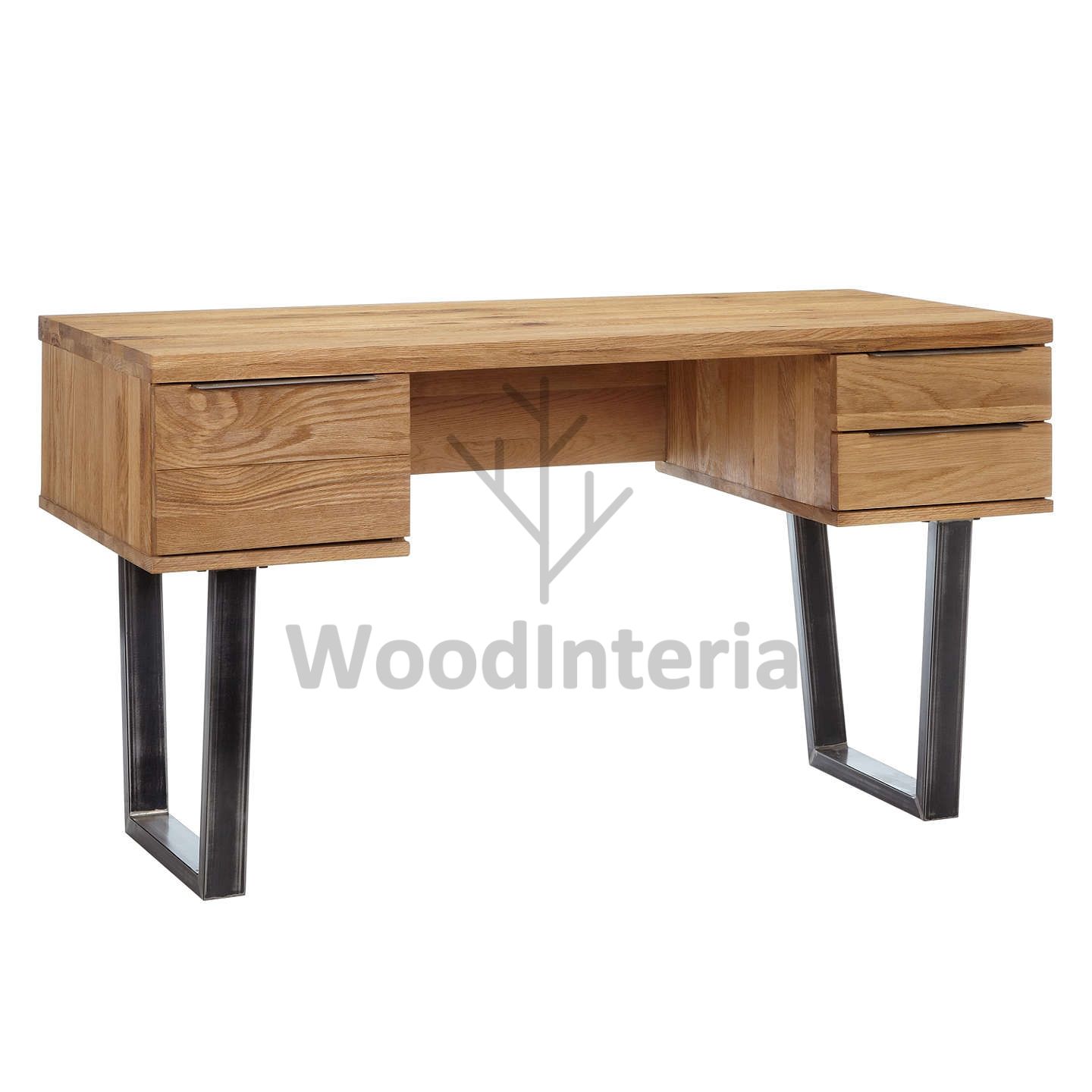 фото рабочий стол oak qubris в интерьере лофт эко | WoodInteria