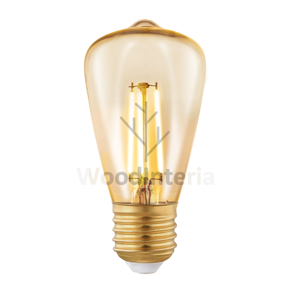 фото лампочка amber bulb #4 в скандинавском интерьере лофт эко | WoodInteria