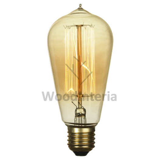 фото лампочка vintage edison bulb #1 в скандинавском интерьере лофт эко | WoodInteria