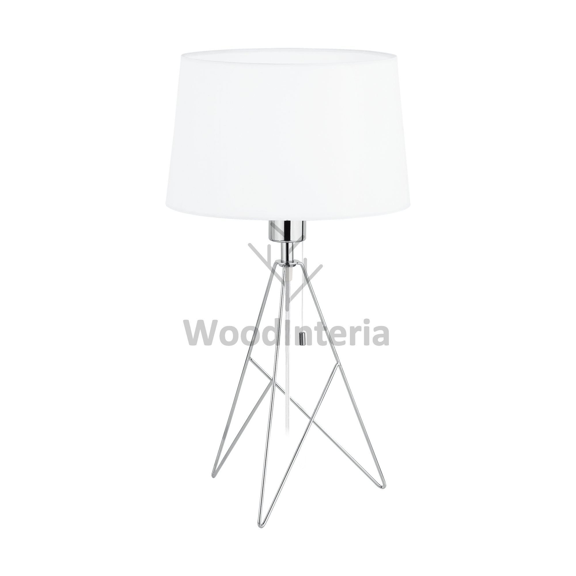 фото настольная лампа diagonals chromium table в скандинавском интерьере лофт эко | WoodInteria