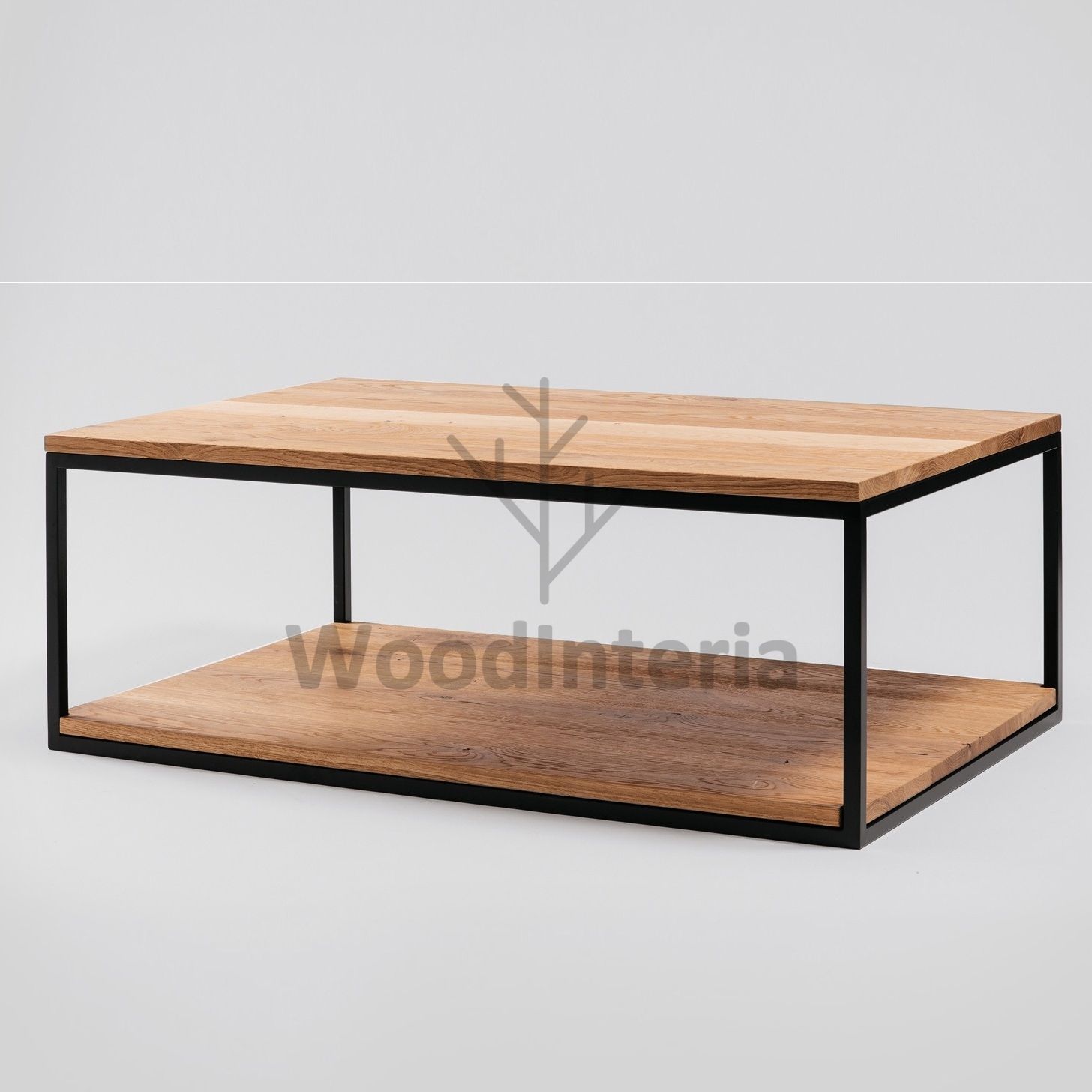 фото журнальный стол двухуровневый oak natur в интерьере лофт эко | WoodInteria