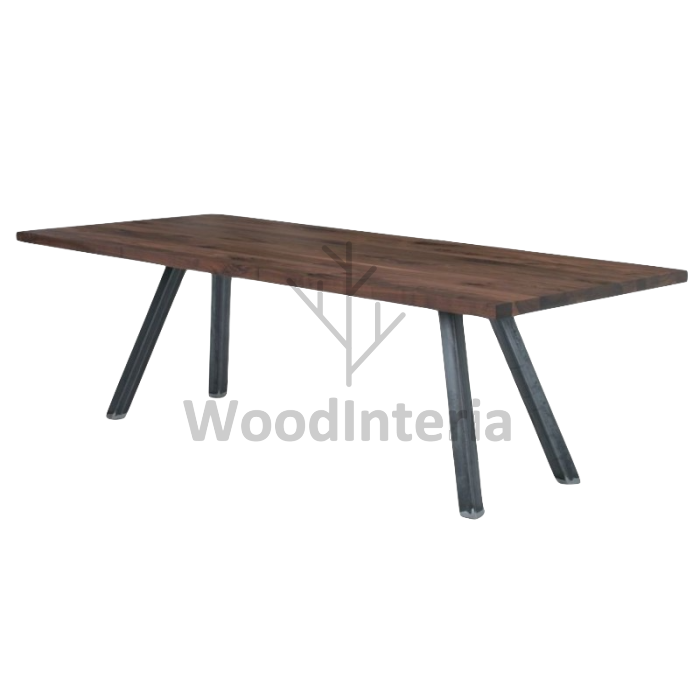 фото обеденный стол industrial slingshot dinning table в интерьере лофт эко | WoodInteria