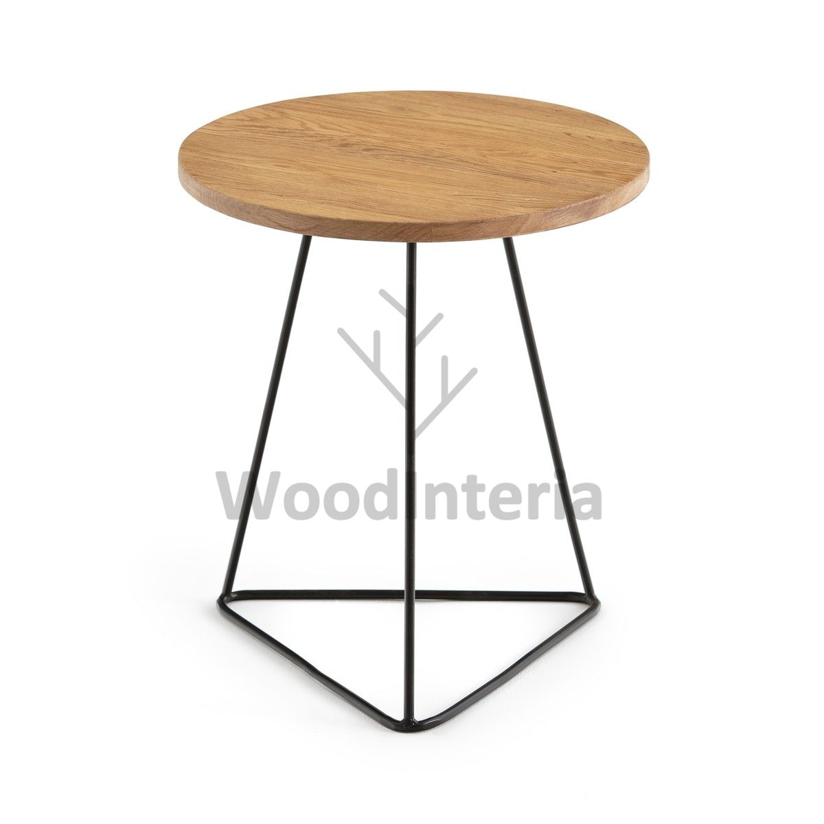 фото приставной столик circular в интерьере лофт эко | WoodInteria