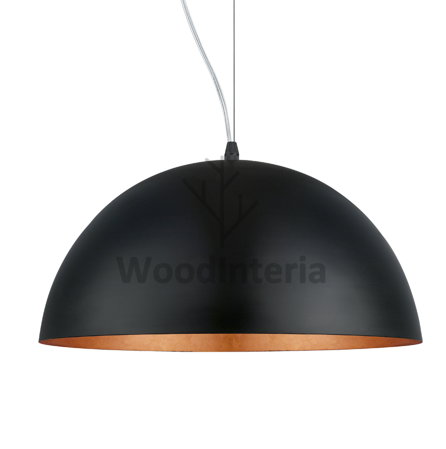 фото подвесной светильник hemisphere copper в скандинавском интерьере лофт эко | WoodInteria