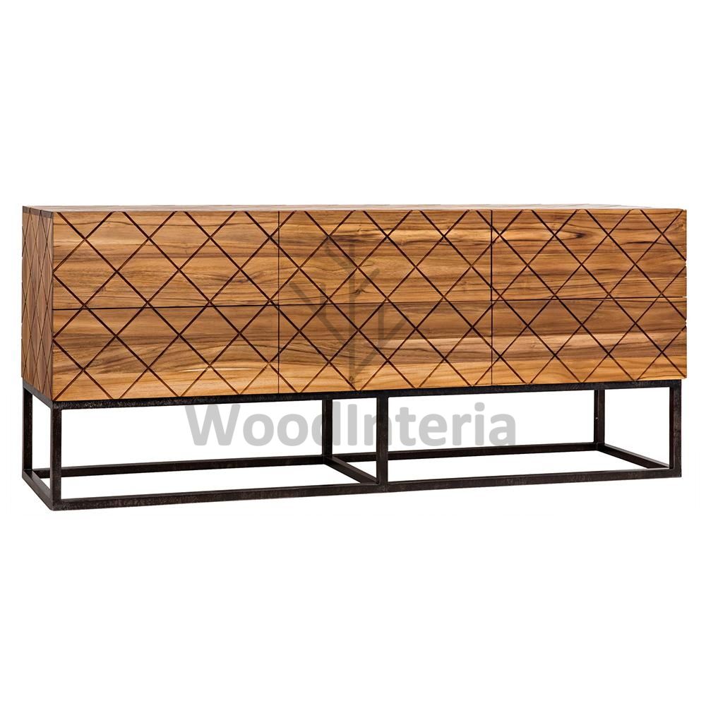 фото комод eco grid sideboard в интерьере лофт эко | WoodInteria