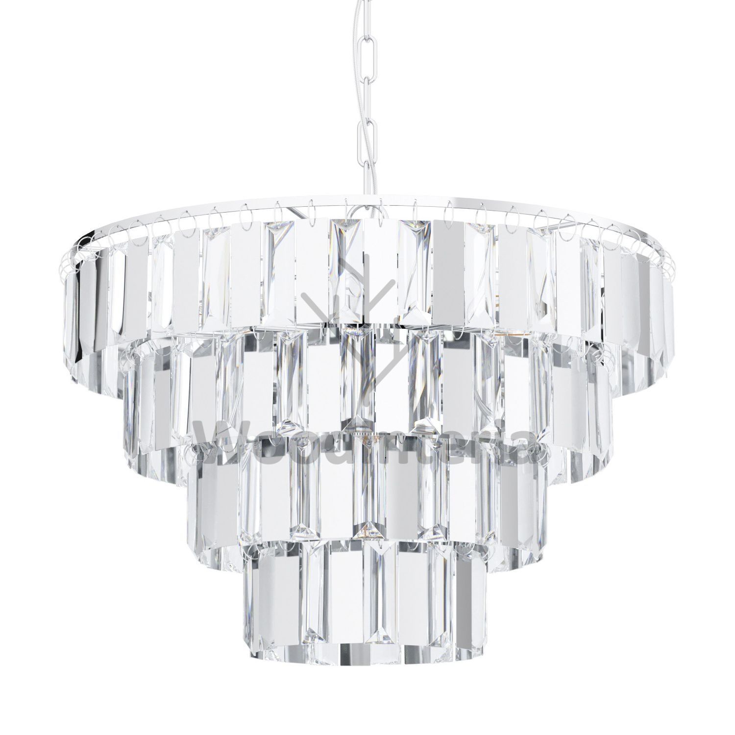 фото люстра asita chandelier chromium 48 в скандинавском интерьере лофт эко | WoodInteria