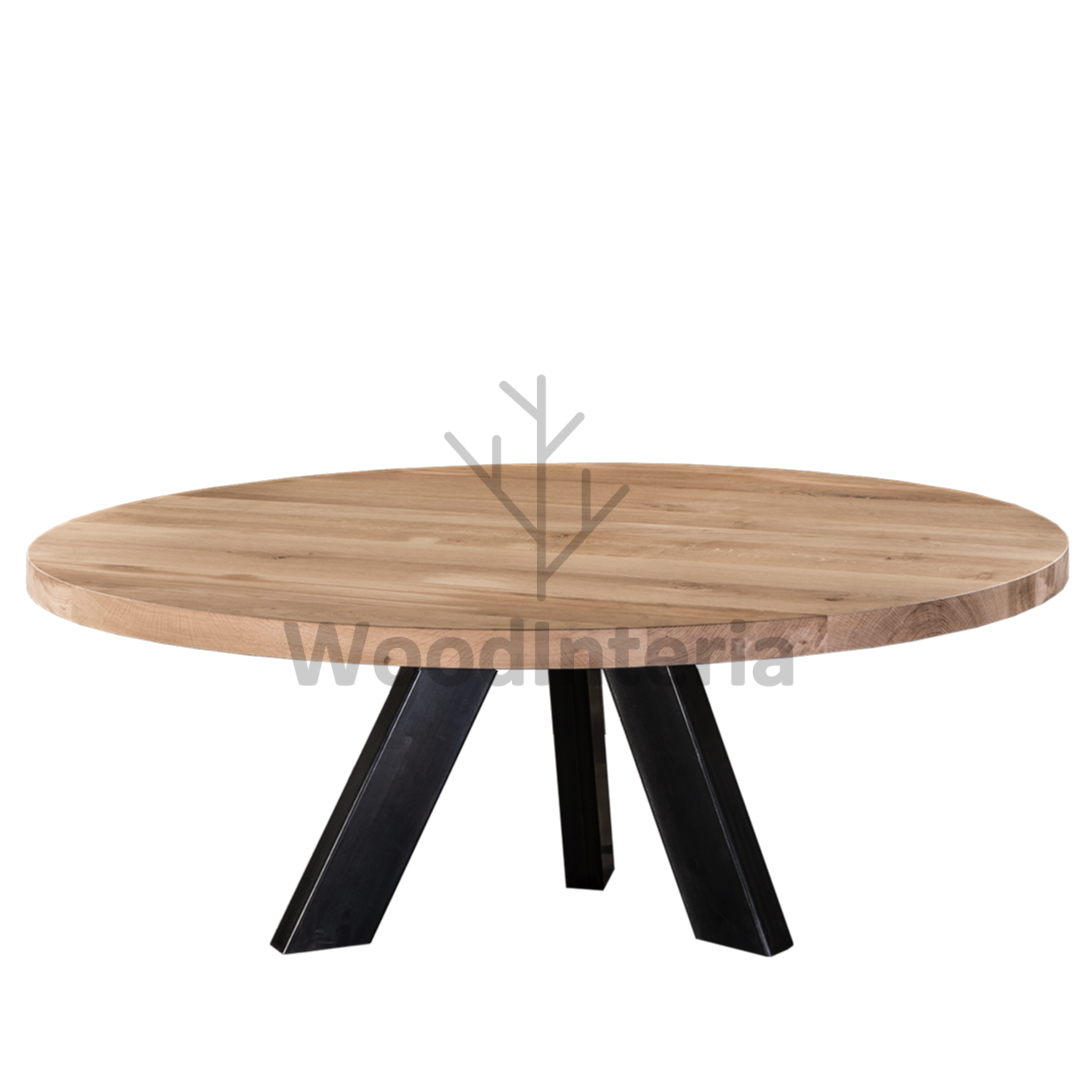 фото журнальный стол double top tri round в стиле лофт эко | WoodInteria