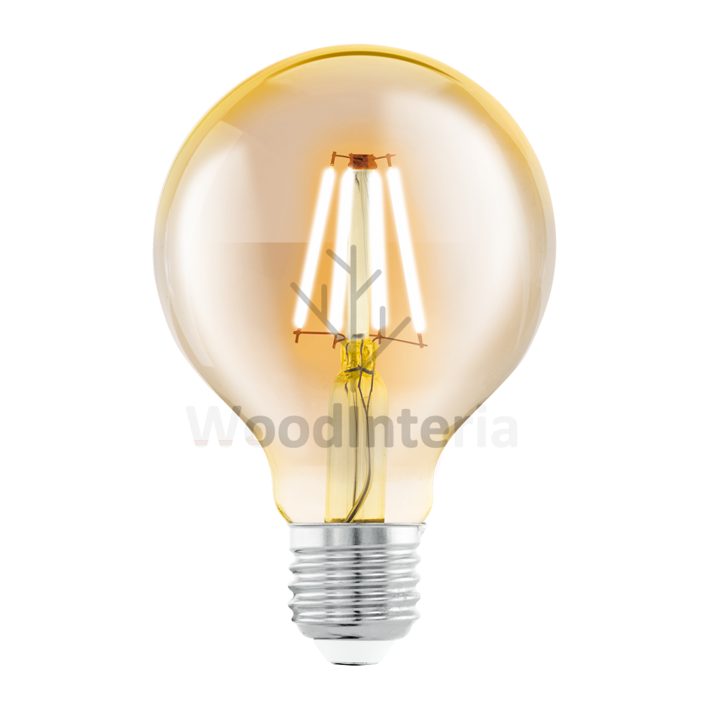 фото лампочка amber bulb #2 в скандинавском интерьере лофт эко | WoodInteria